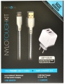 Сетевой адаптер EnergEA Ampcharge, 2 USB + кабель Type-C, White 3.4A (DU34-NTK-CEU)